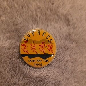Cypress 15th 5K/10K 1996 Collectible Pin